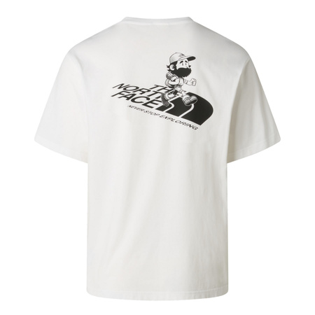 Koszulka unisex The North Face RUN GRAPHIC RELAXED biała NF0A8F2PFN4