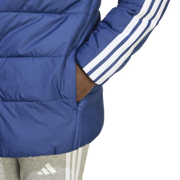 Kurtka puchowa dziecięca adidas ESSENTIALS 3-STRIPES niebieska JL7403