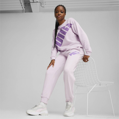 Spodnie dresowe damskie Puma POWER TR fioletowe 67789560