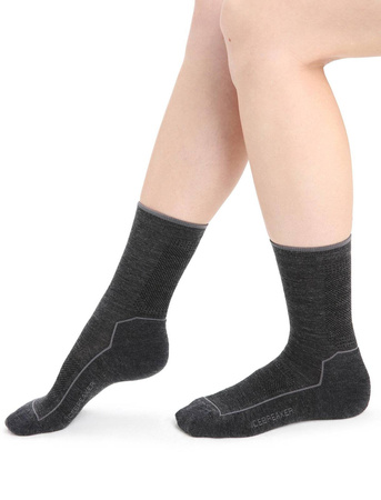 Skarpety trekkingowe damskie Icebreaker HIKE COOL LITE CREW szare IB104662782