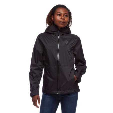 Kurtka przeciwdeszczowa damska Black Diamond TREELINE RAIN SHELL czarna AP7450090002