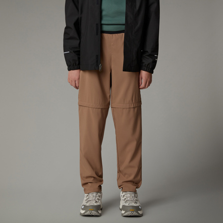 Spodnie trekkingowe chłopięce The North Face ON THE TRAIL brązowe NF0A8BBE6IH