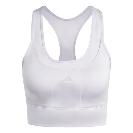 Stanik sportowy damski adidas Running szary HZ4230