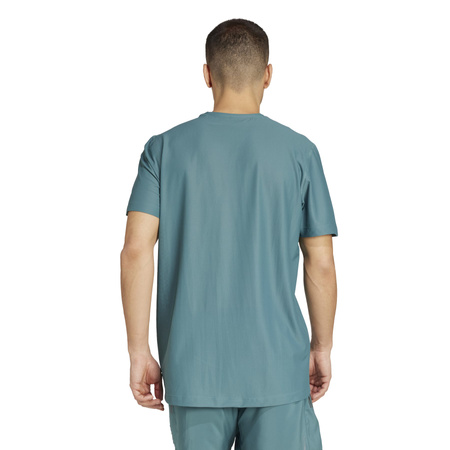 Koszulka do biegania męska adidas OWN THE RUN turkusowa JW9799