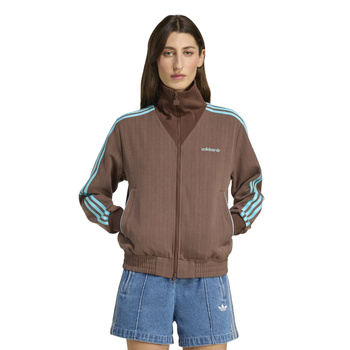 Bluza dresowa damska adidas TAILORED brązowa JX5311