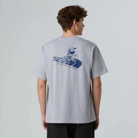 Koszulka unisex The North Face RUN GRAPHIC RELAXED szara NF0A8F2PDYX
