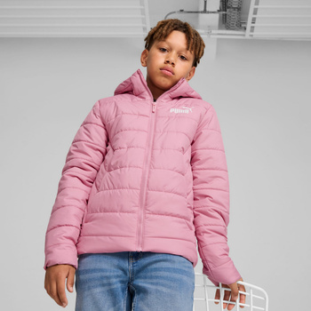 Kurtka z kapturem dziewczęca Puma ESS PADDED różowa 67055948