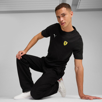 Koszulka męska Puma FERRARI RACE COLORED SHIELD czarna 62705601