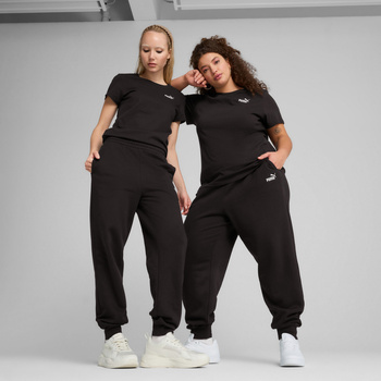 Spodnie dresowe damskie Puma ESS SMALL NO.1 LOGO COMFORT HIGH-WAIST czarne 68245601