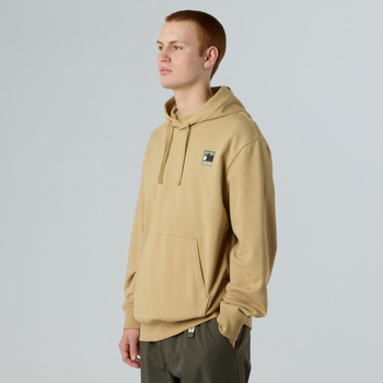 Bluza z kapturem męska The North Face MOUNTAIN LOGO RELAXED beżowa NF0A8E3NLK5
