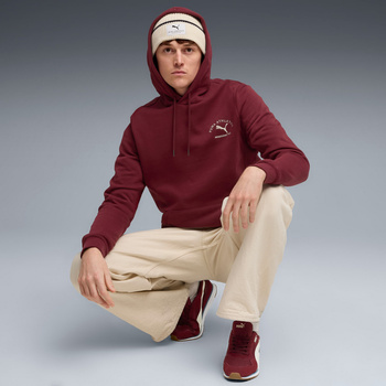 Bluza z kapturem męska Puma CLASS GRAPHIC FL bordowa 68822196