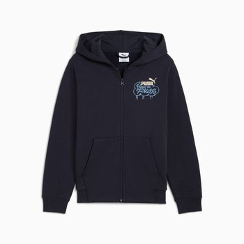 Bluza z kapturem chłopięca Puma MID90S FZ FL granatowa 68846916