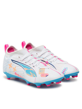 Korki chłopięce Puma ULTRA 5 MATCH VOL. UP FG/AG JR białe 10806501