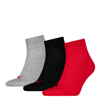 Skarpety unisex Puma QUARTER PLAIN 3-PACK wielokolorowe 93858907