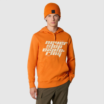 Bluza z kapturem unisex The North Face GRAPHIC pomarańczowa NF0A852ZI0M