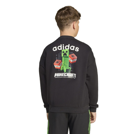 Bluza dziecięca adidas MINECRAFT czarna JW7723