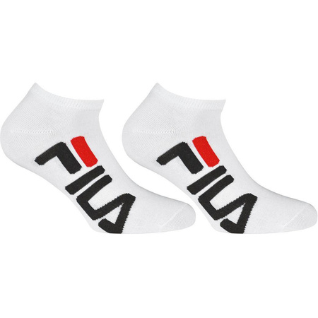 Skarpety unisex Fila INVISIBLE 2-PACK białe F9199-300