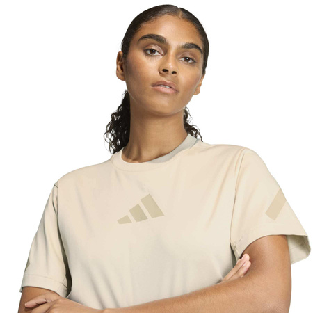Koszulka damska adidas Z.N.E. beżowa KC7717