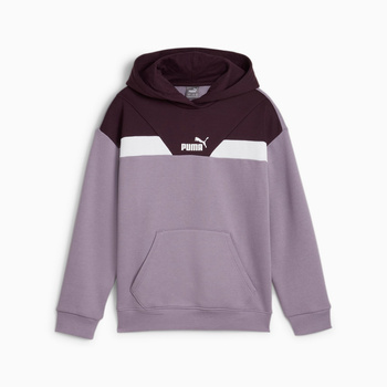 Bluza z kapturem dziewczęca Puma POWER FL fioletowa 68178830