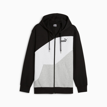 Bluza z kapturem męska Puma POWER COLORBLOCK FZ czarna 67893401