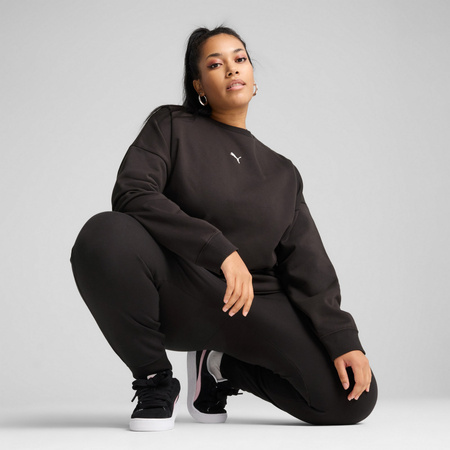 Bluza damska Puma ESS OVERSIZED CREW FL czarna 68540001