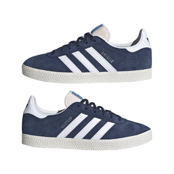 Buty sportowe dziecięce adidas GAZELLE J granatowe IG1695
