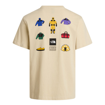 Koszulka męska The North Face ICON CELEBRATION REGULAR beżowa NF0A8GASDOM