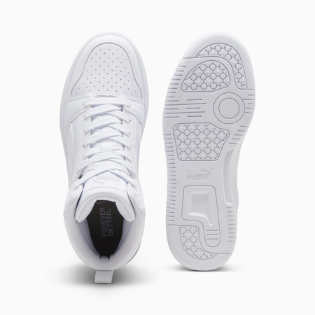 Buty sportowe dziecięce Puma REBOUND V6 MID JR białe 39383105