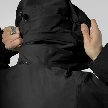 Kurtka wodoodporna męska Salewa ORTLES czarna 00-0000029180_0910