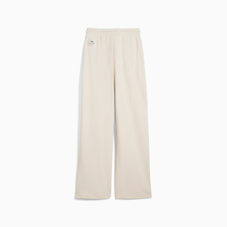 Spodnie dresowe damskie Puma CLASS COMFORT PINNACLE HIGH-WAIST beżowe 68812987