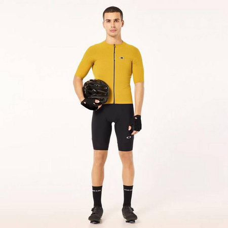 Koszulka rowerowa męska Oakley GRIDSKIN PINSTRIPE JERSEY Q36.5 żółta FOA405953-5AA