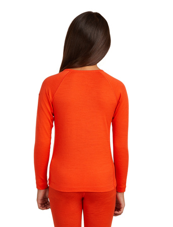 Longsleeve termiczny dziecięcy Icebreaker 200 OASIS pomarańczowy IB1045010GT
