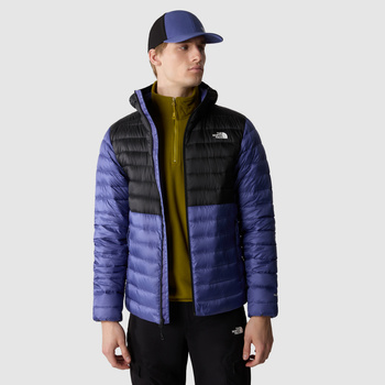 Kurtka z kapturem męska The North Face RESOLVE DOWN niebieska NF0A4M9PKMI