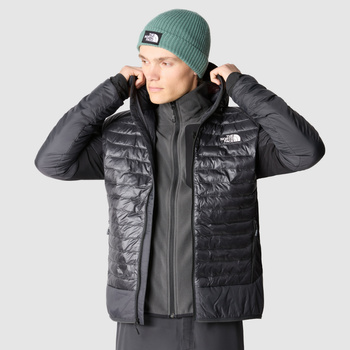Kurtka z kapturem męska The North Face MACUGNAGA HYBRID INSULATION szara NF0A851XMN8