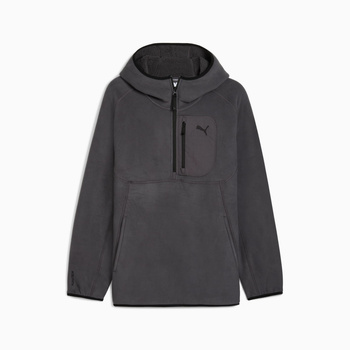 Bluza z kapturem męska Puma PUMATECH HZ szara 68822444