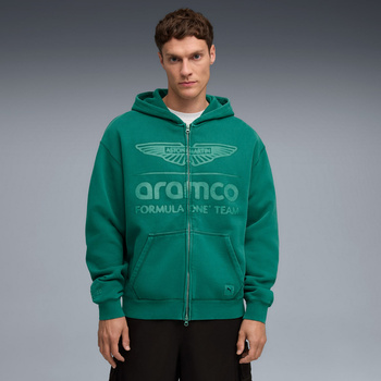 Bluza z kapturem męska Puma X AMF1 FZ zielona 63589293