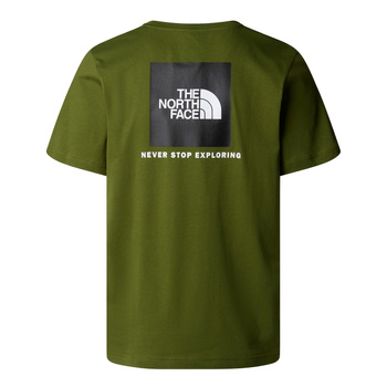 Koszulka męska The North Face S/S REDBOX zielona NF0A87NPDIW