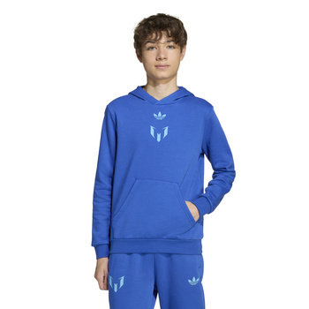 Bluza z kapturem dziecięca adidas MESSI niebieska JY9542