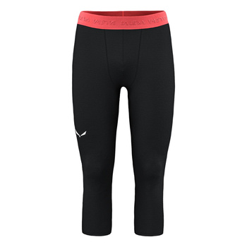 Legginsy termiczne męskie Salewa CRISTALLO WARM 3/4 czarne 00-0000028209_0911