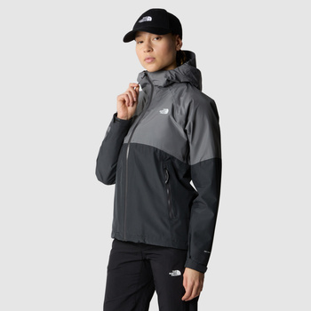Kurtka z kapturem damska The North Face DIABLO DYNAMIC ZIP-IN szara NF0A87GPSOU