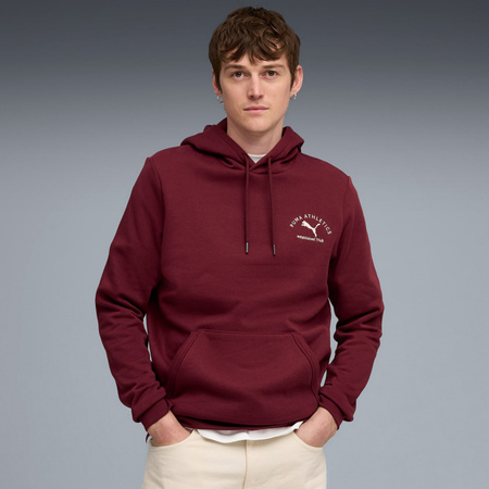 Bluza z kapturem męska Puma CLASS GRAPHIC FL bordowa 68822196