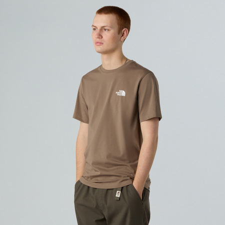 Koszulka męska The North Face SIMPLE DOME brązowa NF0A87NGBOW