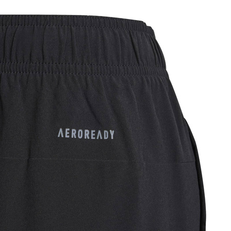 Spodnie dresowe dziecięce adidas TRAINING AEROREADY WOVEN czarne IR6197