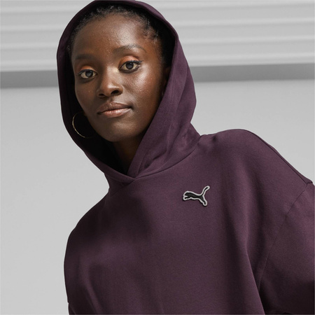 Bluza z kapturem damska Puma BETTER ESSENTIALS FL fioletowa 67680444