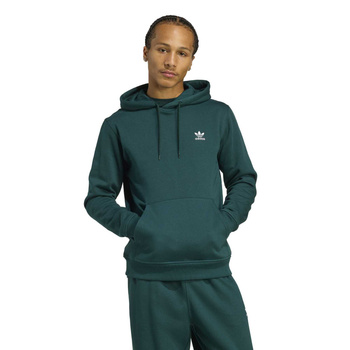 Bluza z kapturem męska adidas ESSENTIALS zielona JZ3589
