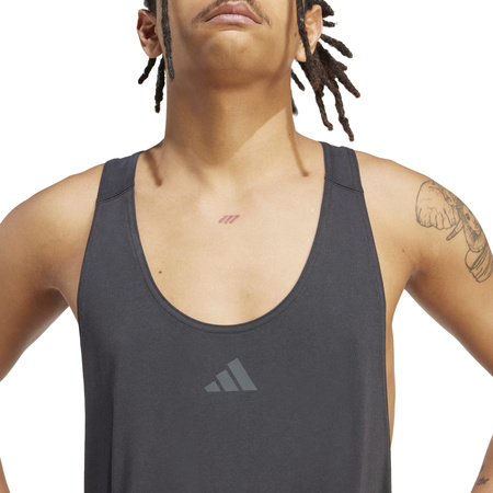 Tank top treningowy męski adidas POWER STRINGER czarny JV5139