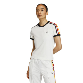 Koszulka damska adidas 3-STRIPES SLIM beżowa KE9381