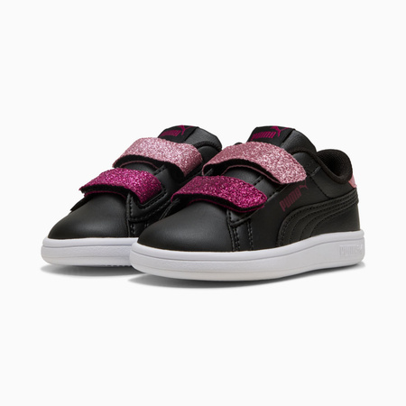 Buty sportowe dziecięce Puma SMASH 3.0 L GLITTER VELCRO V INF czarne 39561007