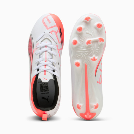 Korki chłopięce Puma ULTRA 5 PLAY FG/AG JR białe 10817001