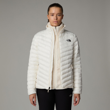 Kurtka puchowa damska The North Face HUILA beżowa NF0A85AGQLI